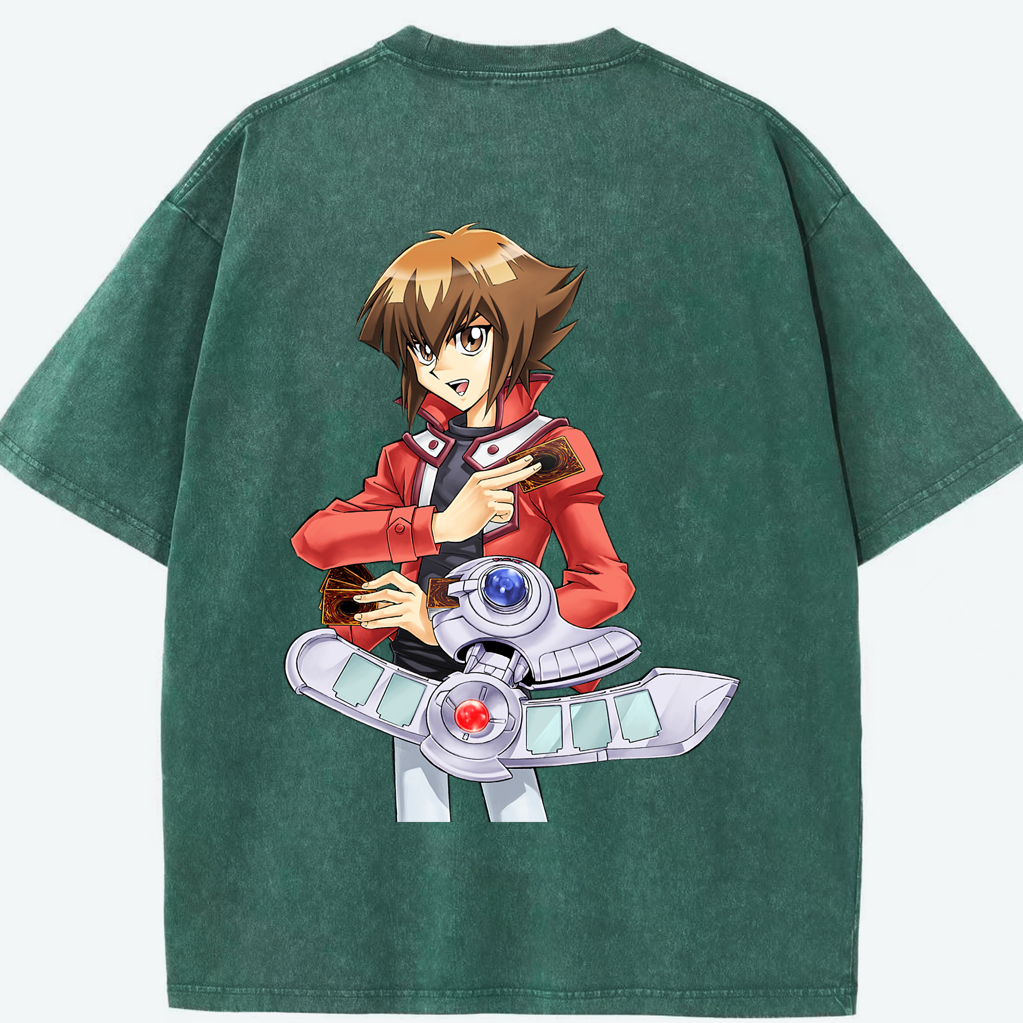 （画像用） 遊☆戯☆王 Yu-Gi-Oh! 綿100% ヴィンテージ風 半袖Tシャツ（背面プリント）